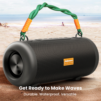 WHALE with Nylon Strap – Bluetooth IPX7 Waterproof Portable Outdoor Speaker with 30W Stereo Sound and USB Charge Out