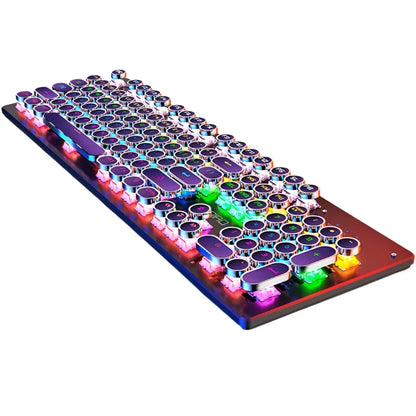 NNEOBA Retro Punk Mechanical Gaming Keyboard RGB Backlit